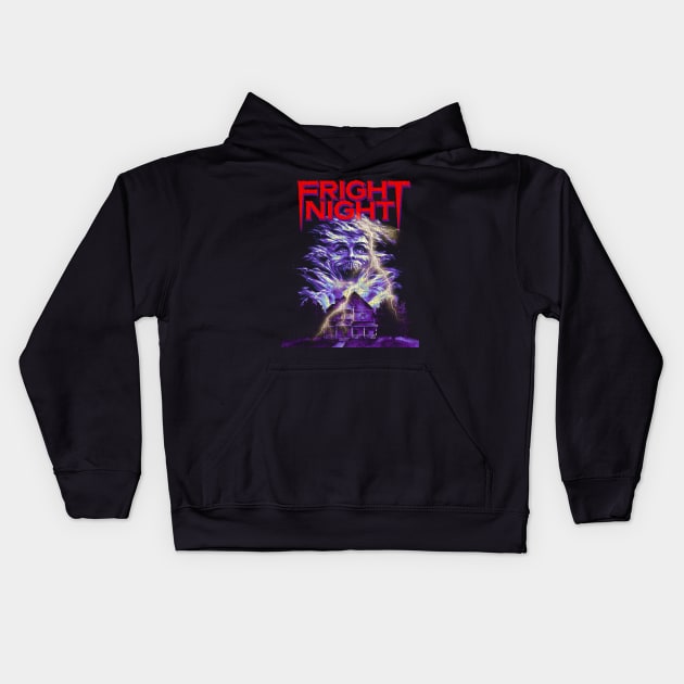 Fright Night Cult Classic Kids Hoodie by Suka Gitarsar